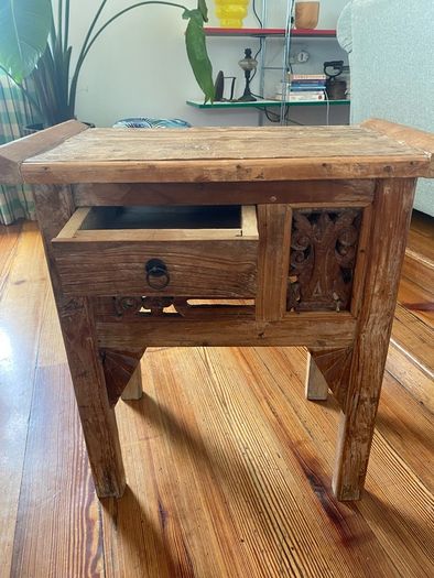 Pair of Imported Solid Wood Side Tables /Lockers