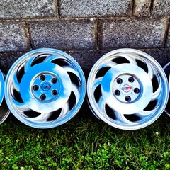 R17 5x120/4x100 Chevrolet Corvette C4 Sawblade alloy wheels with new tyres and adaptors