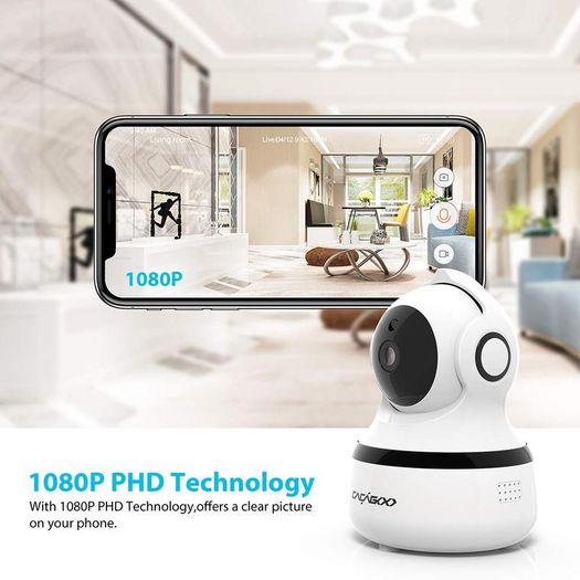 Baby Camera Monitor Baby Monitor with Camera Video Baby Monitor and Night Vision  720P HD Two-Way Audio  Built-in Lullaby Player  Motion & Temperature Sensor for Baby,Elder,Pet