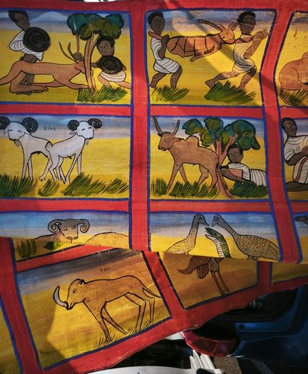 Ethiopian painting. Ethnographic interest.