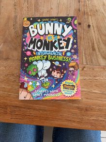 Bunny vs Monkey Intergalactic Monkey business book