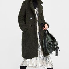 Zara Faux Shearling Coat
