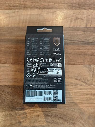 500gb Msi Nvme M.2 Spatium M371 Ssd