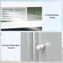 9ft x 4ft Corrugated Garden Metal Storage Shed Outdoor Equipment Tool Box with Kit Ventilation & Doors Light Green Image 6