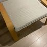 IKEA rocking chair and foot stool grey Image 4