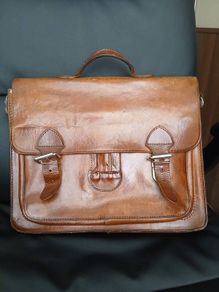 Vintage leather work bag