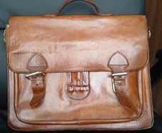 Vintage leather work bag