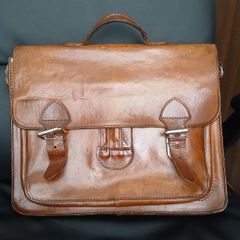 Vintage leather work bag