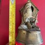 Vintage Solid Brass Bird & Birdhouse Figurine / Heavy Paperweight Image 3