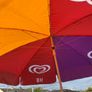 Vintage HB ice cream parasol / sun shade. 5ft diameter. Image 6