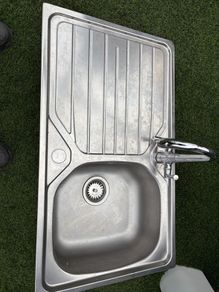 kitchen sink with tap