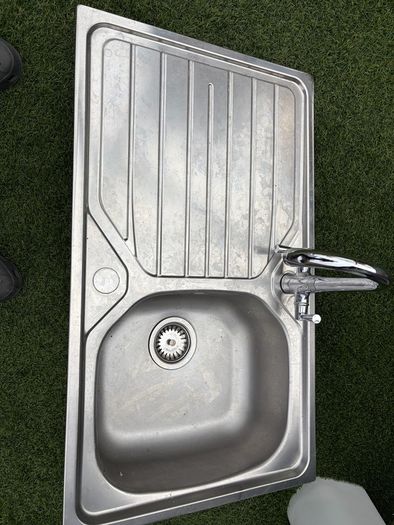 kitchen sink with tap