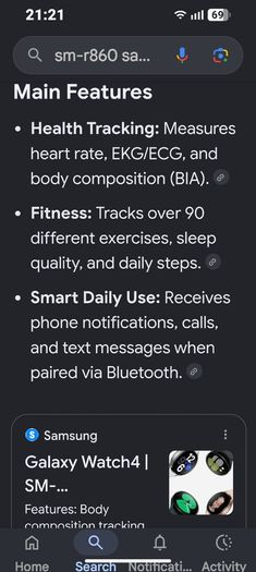 Samsung galaxy 4 smart watch 40mm