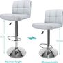 Bar Stools, with Chromed Framework, 360 Degree Rotary, Soft Padded Chairs,Set of 2 (FREE POSTAGE) Image 6
