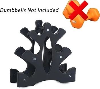 Dumbbell Stand 3 Tier- Dumbbell Rack Stand(Dumbbells Not Included), Dumbbell Rack Storage PP Triangular Dumbbell Weight Stand Storage Accessories for Home Gym Exercise