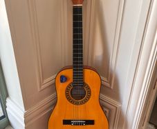 Guitar with Plectrum Holder