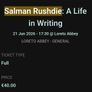 Salman Rushdie Ticket - Dalkey Book Festival Image 5