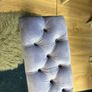 SALE! Metal bench lilac velvet seat Image 3
