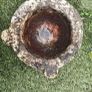 Vintage weathered stone bird bath Image 5