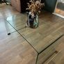 Glass waterfall coffee table Image 3