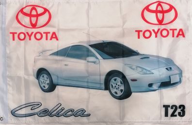 Toyota Celica T23 flag silver 90cm x 60cm.