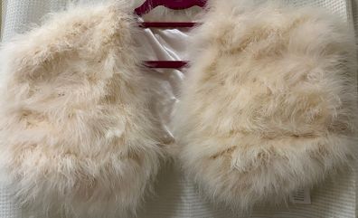 Pale Peach Turkish Feather Shrug