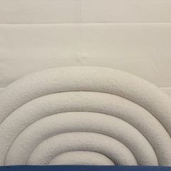 2 x Soft Cosy Boucle Ivory Single Rainbow Beds