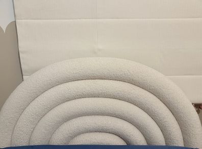 2 x Soft Cosy Boucle Ivory Single Rainbow Beds