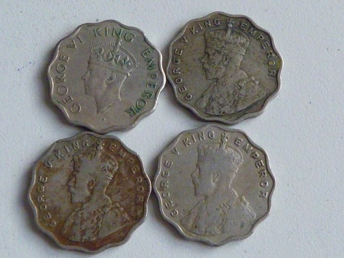 India 1 anna coins