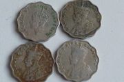 India 1 anna coins