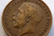 1921 bronze farthing George V