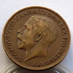 1921 bronze farthing George V