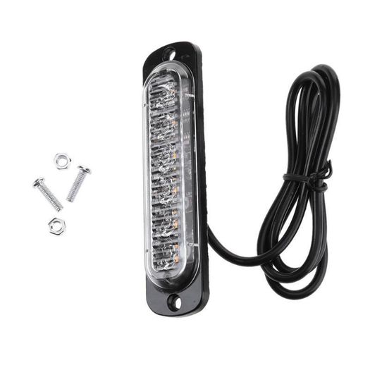 6 LED Red Lights Car Motorcycle Marker Warning Emergency Flash Strobe Lamp Waterproof  Truck Van Trailer Tractor