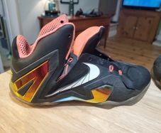 Nike LeBron  11 Elite Black/Gold Basketball Shoes 642846-002 UK 12/EU 47.5/US 13