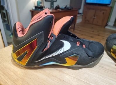 Nike LeBron  11 Elite Black/Gold Basketball Shoes 642846-002 UK 12/EU 47.5/US 13