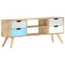 TV Cabinet 110x35x48 cm Solid Mango Wood Image 9