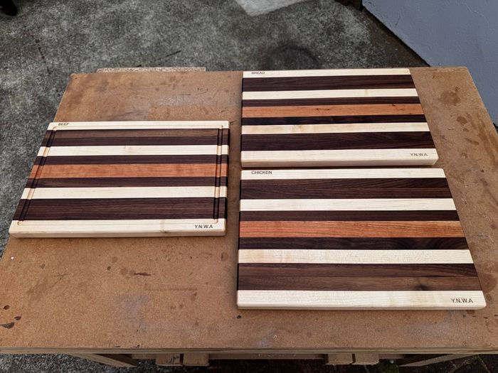 Handmade Solid Wood Chopping Boards - Walnut, Maple & Cherry