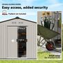 9 x 6ft Metal Garden Storage Shed Image 7