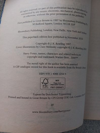 Harry potter book