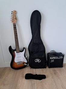 SX SE1 Electric Guitar Pack 3/4 Size with 10 Watt Amp