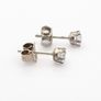 925 Silver Cubic Zirconia Sparkle Stud Earrings Image 4