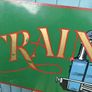 Large Old handpainted Signage Trains Image 10