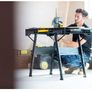 Foldable Workbench with Metal Legs for Maximum Stability, Large Work Surface, with Practical Handle Image 5