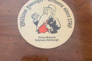 William Young Edinburgh beer coaster