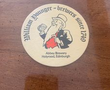 William Young Edinburgh beer coaster