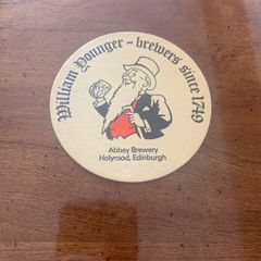William Young Edinburgh beer coaster