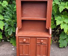 Antique venecular apprentice piece kitchen dresser