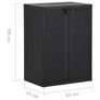 Garden Storage Cabinet Black 65x45x88 cm PP Rattan Image 5