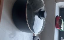 Saucepan with glass lid
