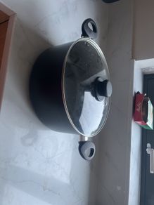 Saucepan with glass lid